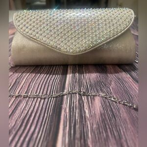 Elegant Silver Clutch Bag